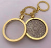 Coin Holder 25mm-40 mm diameter Coins Keyring Alloy Keychain