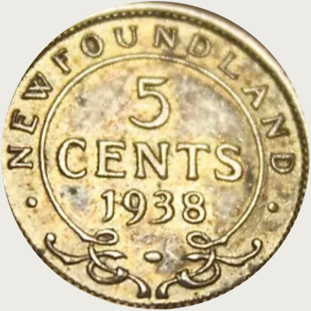 1929 Terre-Neuve 5 cents VF