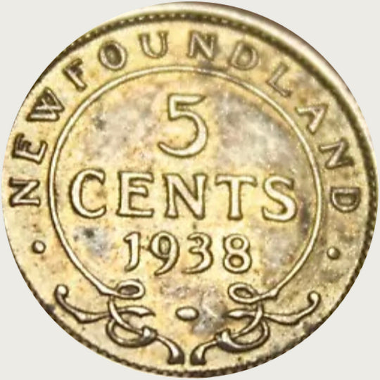 1929 Neufundland 5 Cent VF