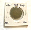 1871  Canada PEI large penny coin Nice Coin XF