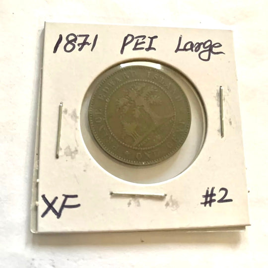 1871  Canada PEI large penny coin Nice Coin XF