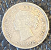 1888 Canadian 5 cent rare coin silver coin VF