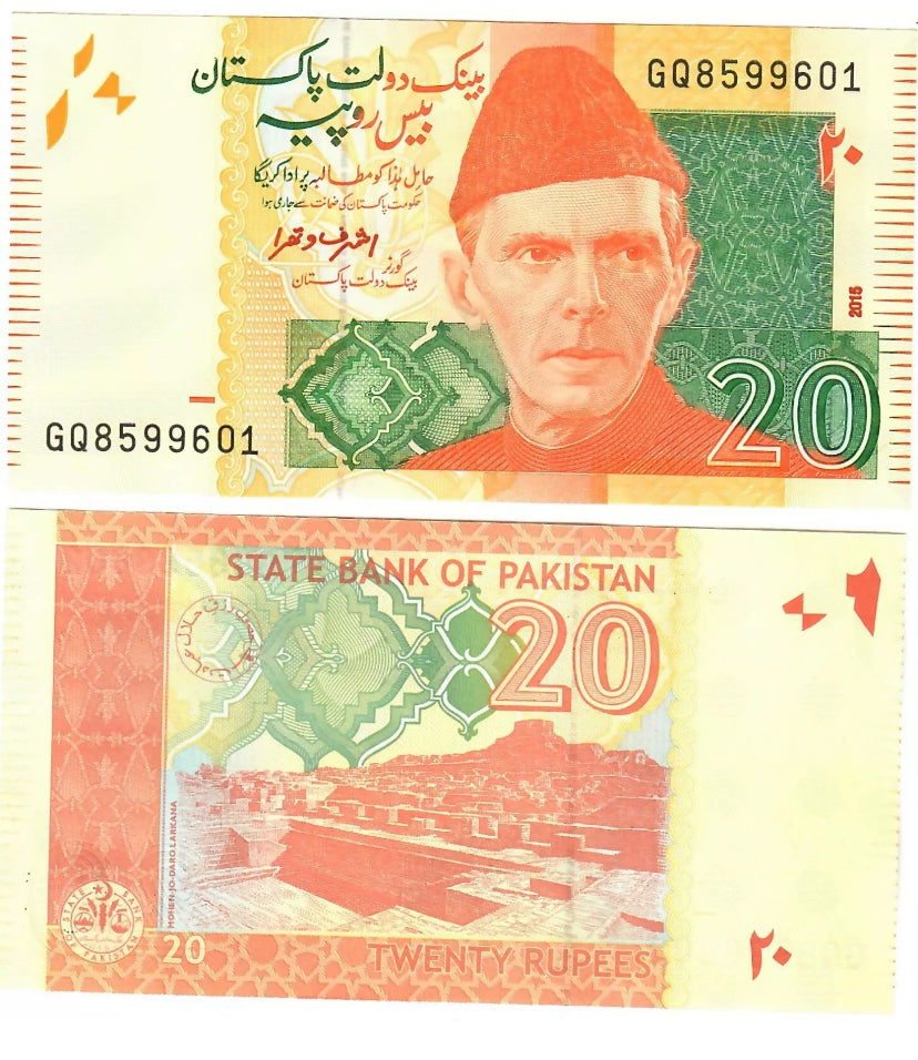 2022 PAKISTAN  Billet 20 Roupies Banknote