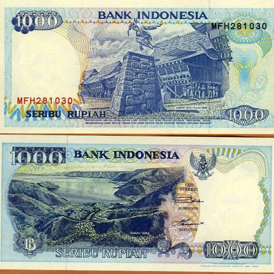 Geld der Welt Indonesien P-92a 1964 Note 10 Sen Banknote Papiergeld unz