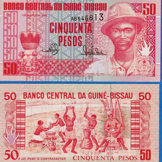 1990Guinée Bissau 100 Pesos P -11, UNC