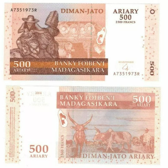 2004 Madagascar 500 Ariary banknote UNC