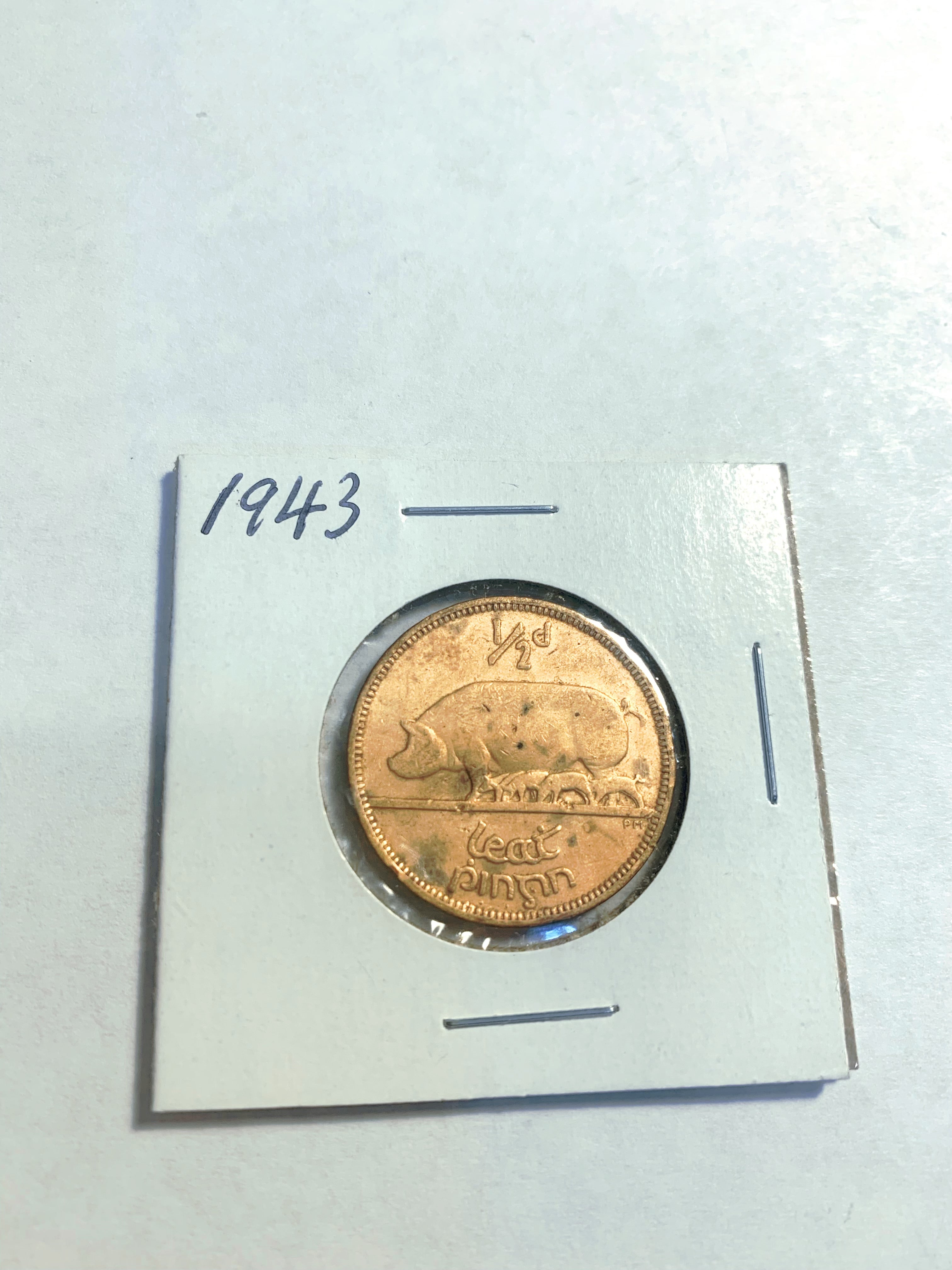 1946 République d'Irlande 1 Penny Coin beaux détails VF *