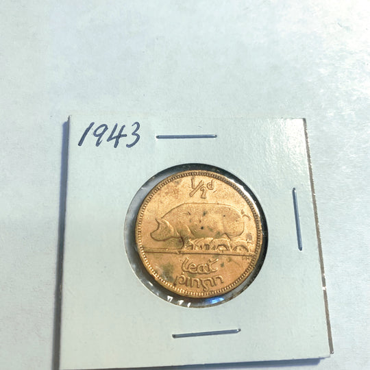 1946 Irland Republik 1 Penny Münze schöne Details VF *