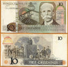 1987 BRAZIL  10 Cruzeiros Banknote Paper Money Bill  UNC