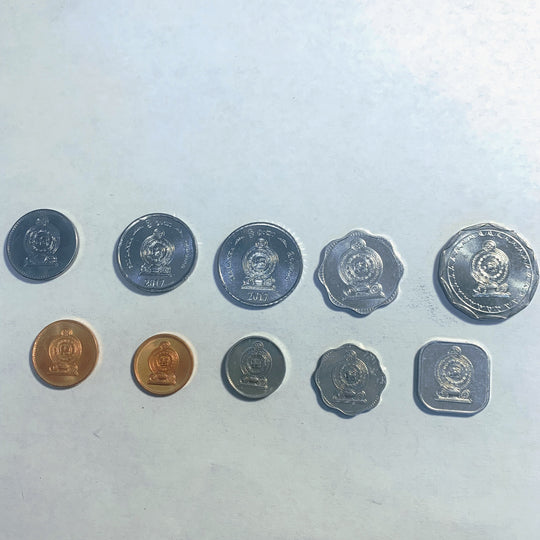 Sri Lanka 10 coins Set complete  collection set UNC