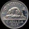 1965 Canada 5 Cents Elizabeth II Canadian Nickel Five Cent BU