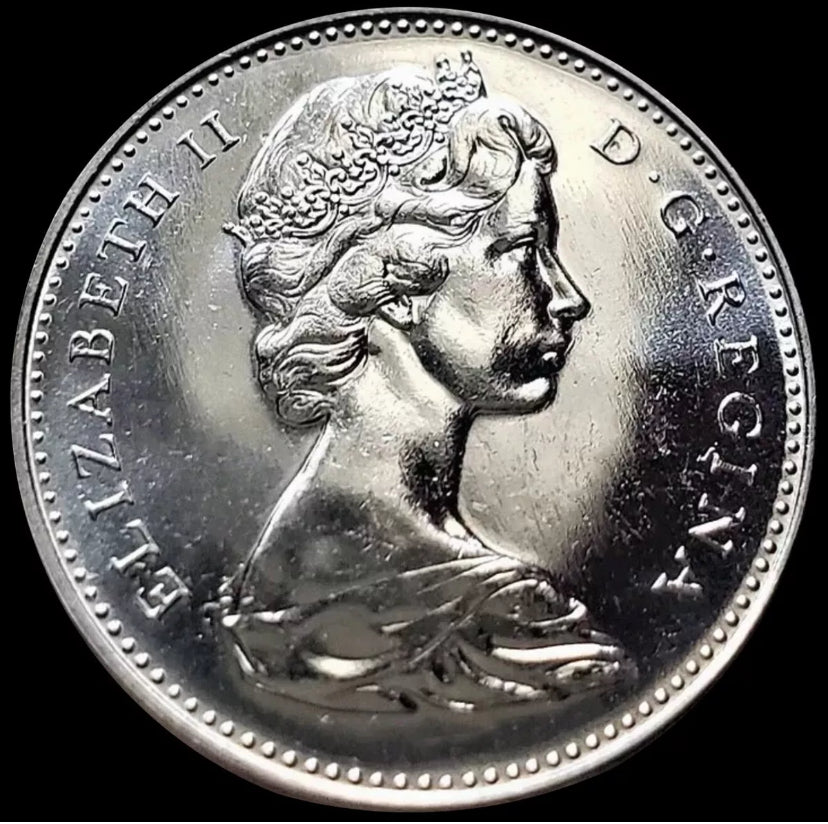 1965 Canada 5 Cents Elizabeth II Canadian Nickel Five Cent BU