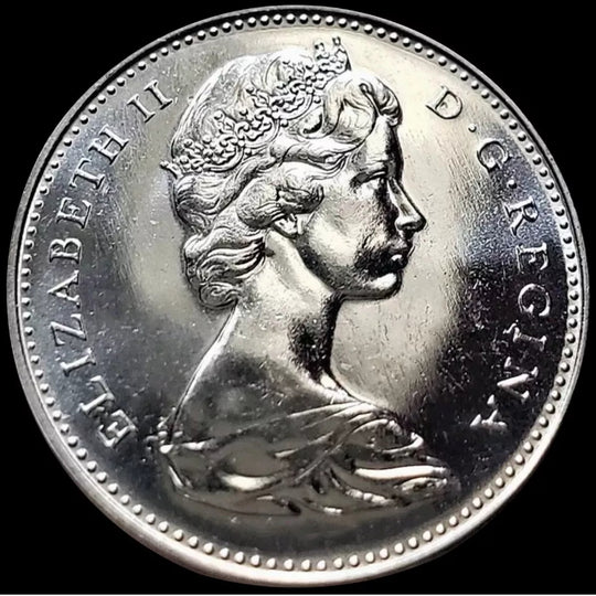 1965 Canada 5 Cents Elizabeth II Canadian Nickel Five Cent BU