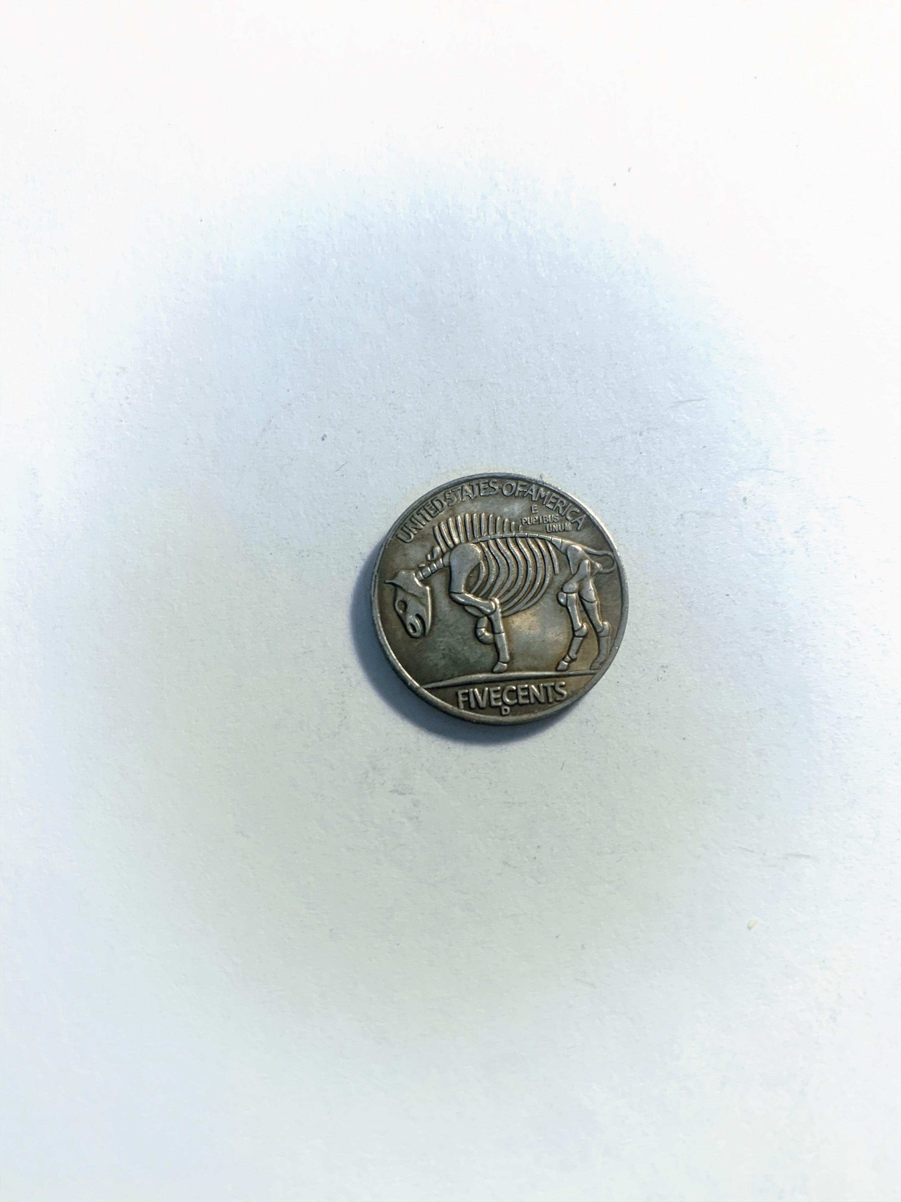 Lucky  & Gift Copper Coin “ Beautiful Girl  Picking Fruit “  23mm Coin