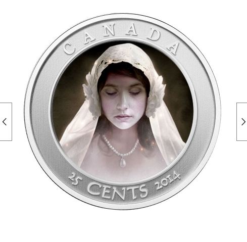 2014 25C Cupronickel GHOST BRIDE-Haunted Canada Lenticular Coin