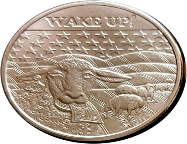 Wake Up! - 1oz. Pure Copper Bullion Round***