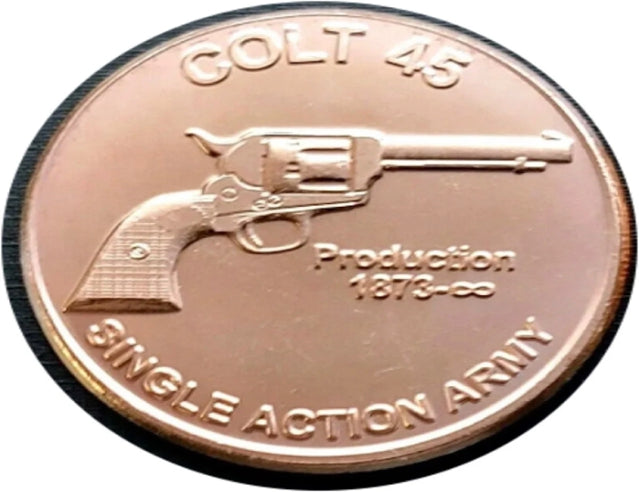 Colt 45 - 1oz. Pure Copper Bullion Round***