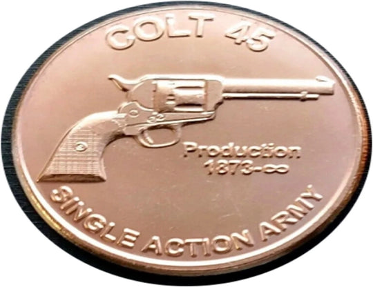 Colt 45 - 1oz. Pure Copper Bullion Round***