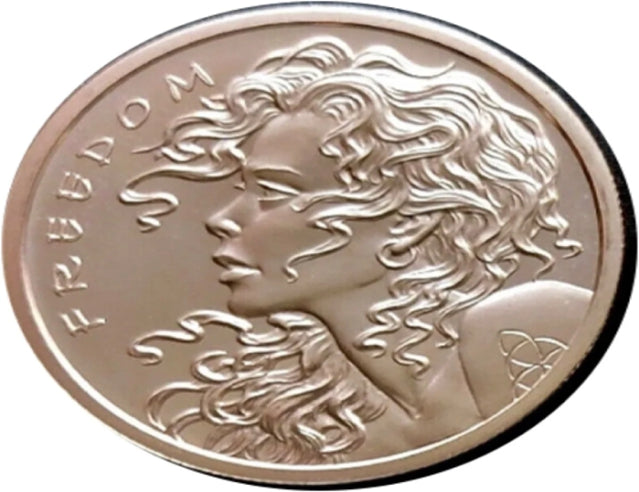 Freedom Girl - 1oz. Pure Copper Bullion Round***