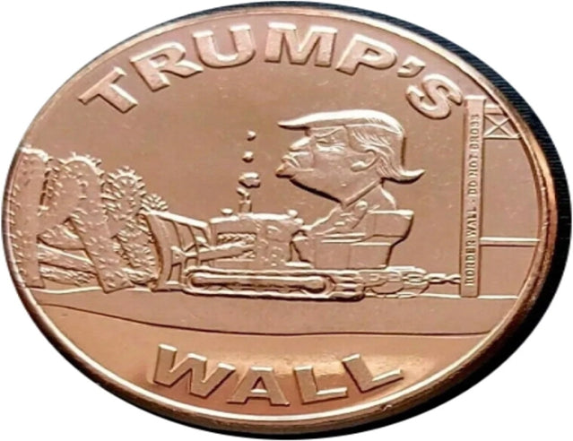 US-Präsident Trump 1oz. Goldbarren aus reinem Kupfer***