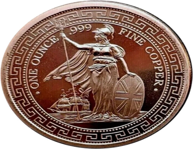 British Trade Dollar - 1oz. Pure Copper Bullion Round***