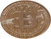 Monnaie numérique Bitcoin 1oz. Ronde de lingots de cuivre pur***