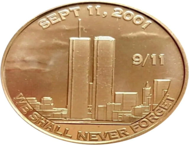 9/11 Twin Towers – Wir werden es nie vergessen – 1 Unze. Goldbarren aus reinem Kupfer***