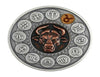 Lucky Coin -12 constellations copper nickel Craft Gift Coin Colored in Protective Plastic Capsule Silver Plated Nice coin