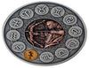 Lucky Coin -12 constellations copper nickel Craft Gift Coin Colored in Protective Plastic Capsule Silver Plated Nice coin