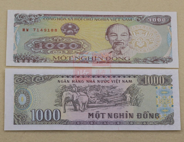 Billet de banque Vietnam 1000 Dong 1988 P106 G