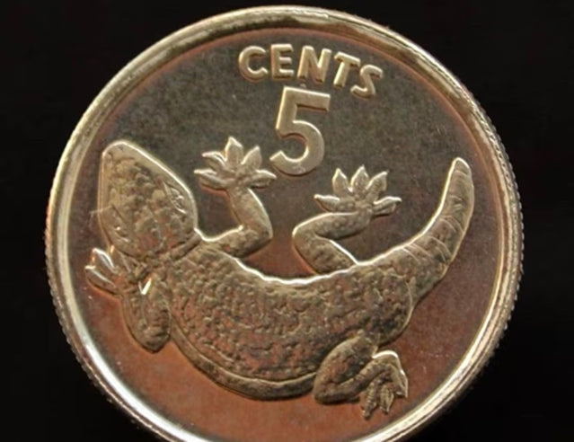 Kiribati 1979 Nickelmünze Tier Gecko brandneue UNC 19,3 mm ausländische Münze