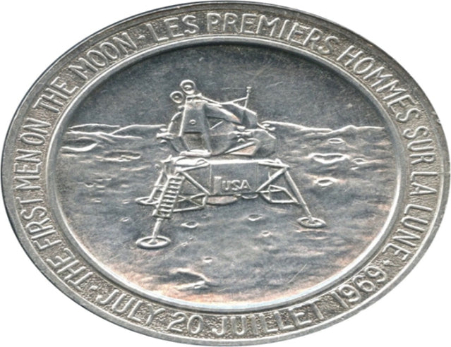 Apollo 11 - Premier atterrissage sur la Lune - Jeton en aluminium***