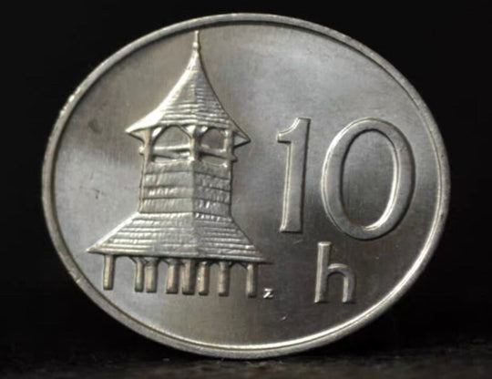 Slovak coin 10 cent year random km17 architectural