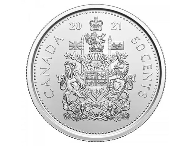 2021 Canadian 50-Cent Coat of Arms Half Dollar Circulation Coin (Brilliant Uncirculated)