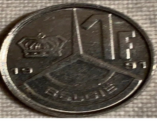 1991 Belgium 1 franc VF