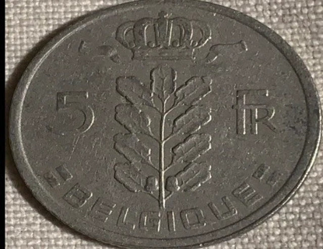 1978 Belgium 5 francs VF