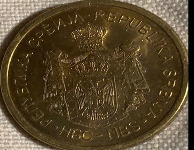 2014 Serbia 5 Dinara VF