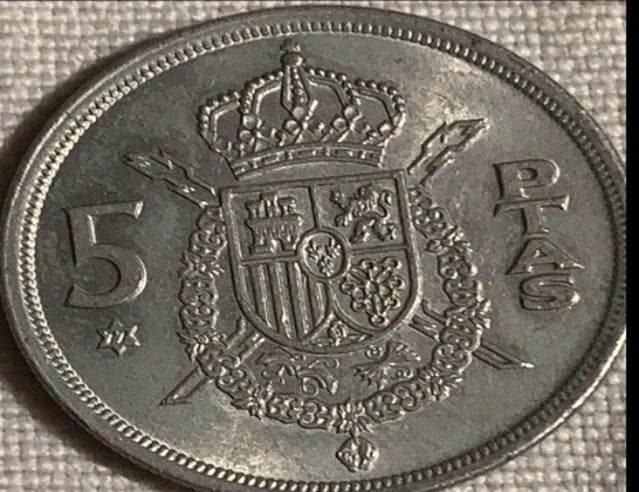 1983 Espagne 5 peseta TTB