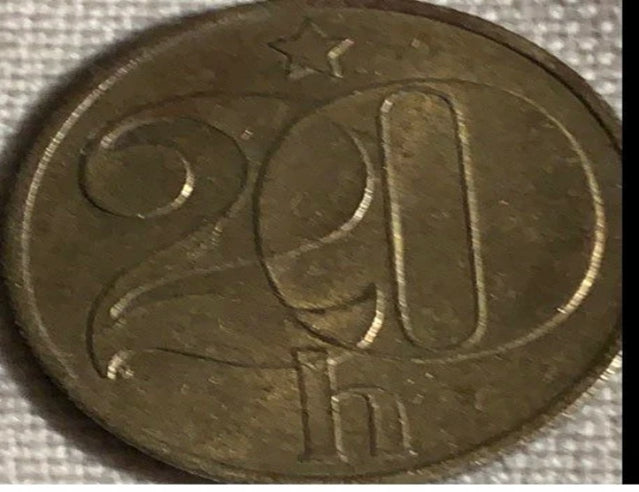 1990 Tschechisch 20 Haleru VF