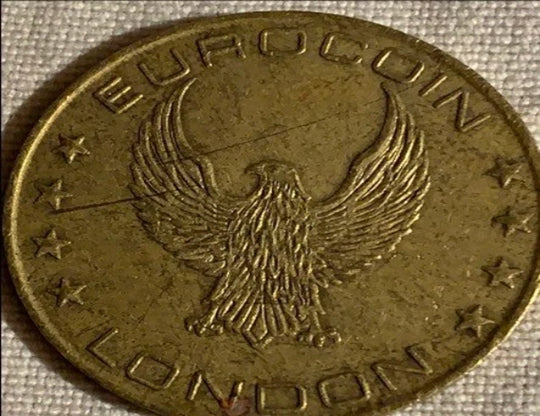 Pièce d'euro vintage Jeton en métal de Londres