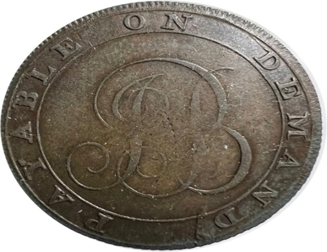 1795 Grande-Bretagne 1/2 Penny Foundling Fields Conder Token Middlesex***