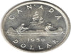 1950 Canada Silver Dollar à collectionner 4 lignes d'eau Pièce AU***