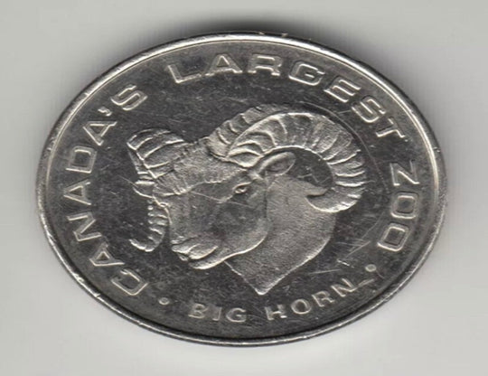 Calgary Zoo Token, Admit One Adult Dinosaur Type Nice ***