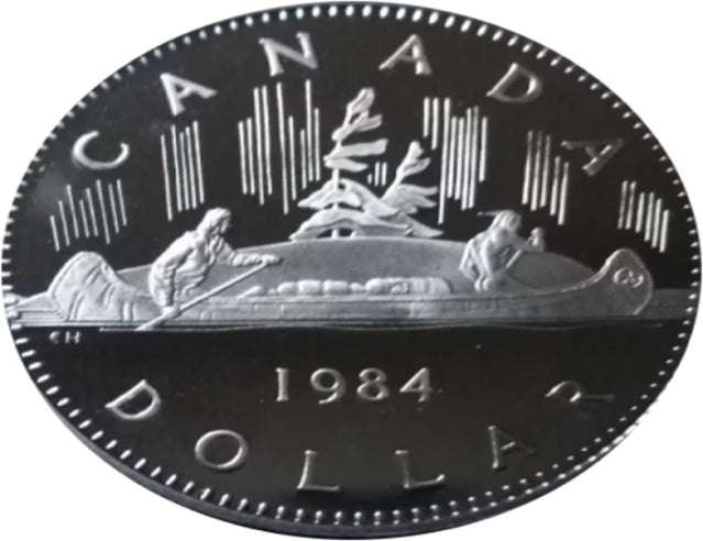 1984 Canada Proof Dollar Contenu en nickel 1 pièce canadienne Voyageur Elizabeth II