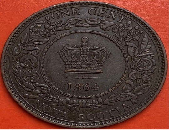 1864 Nouvelle-Écosse One Cent VF