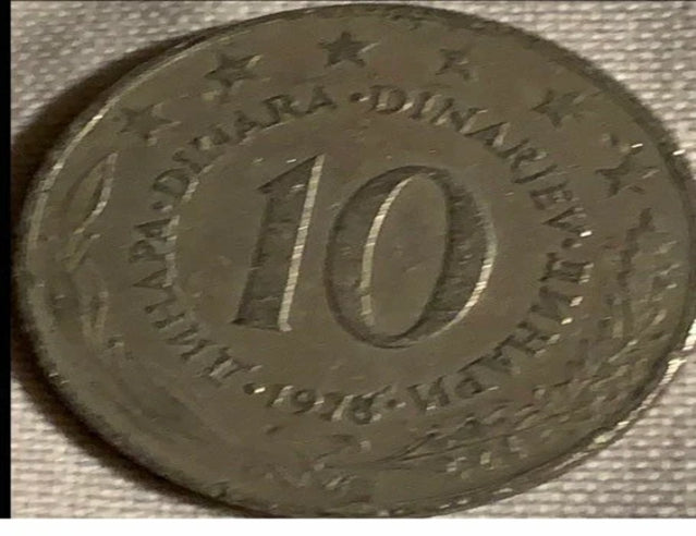 1975 - 1986 Yugoslavia 10 dinara VF