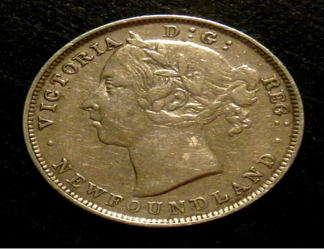 Neufundland 1899 Silber 20 Cent Sehr fein Groß 9