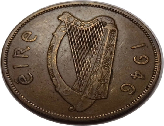 1946 République d'Irlande 1 Penny Coin beaux détails VF *