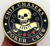 Lucky Coin - Poker Crew Coin dans une capsule de protection en plastique gravée en cuivre