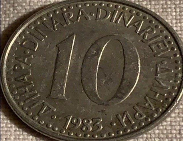 1975 - 1986 Jugoslawien 10 Dinara SS